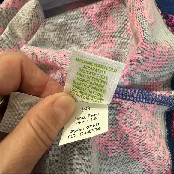 Lilly Pulitzer Navy Indigo Pink Marlowe Dress Elephants “Pack Your Trunk” - Picture 11 of 11